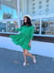Зелена сукня А-силуету з оборкою | 6816560 | фото 6