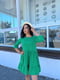 Зелена сукня А-силуету з оборкою | 6816560 | фото 7