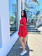 Червона сукня А-силуету з оборкою | 6816564 | фото 2