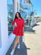 Червона сукня А-силуету з оборкою | 6816564 | фото 6