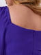 Фіолетова сукня А-силуету з ефектним декольте та розкльошеною спідницею | 6816606 | фото 4