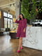 Рожева сукня А-силуету з оборками і принтом | 6816640 | фото 2