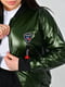 Куртка-бомбер зелена на блискавці | 6816709 | фото 5