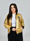 Куртка-бомбер золотистого кольору на блискавці | 6816710 | фото 8