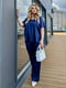 Синій костюм з шовку Армані: блуза і штани | 6816744 | фото 4