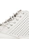 Білі шкіряні кеди на шнурівці | 6815724 | фото 10