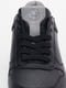 Чорні шкіряні кросівки на шнурівці | 6815773 | фото 10