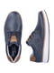 Сині шкіряні туфлі з шнурівкою | 6815776 | фото 8