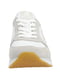 Біло-сірі текстильні кросівки на рельєфній підошві | 6816000 | фото 4