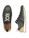 Зелені шкіряні кросівки на шнурівці | 6816004 | фото 9