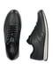 Чорні шкіряні кросівки на шнурівці | 6816005 | фото 9