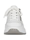 Білі шкіряні кросівки з блискавками | 6816125 | фото 4