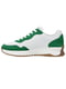 Біло-зелені кросівки на щільній підошві | 6816130 | фото 3