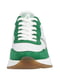 Біло-зелені кросівки на щільній підошві | 6816130 | фото 4