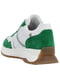 Біло-зелені кросівки на щільній підошві | 6816130 | фото 5
