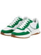 Біло-зелені кросівки на щільній підошві | 6816130 | фото 8