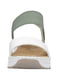Біло-зелені босоніжки на резинці | 6816236 | фото 4