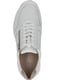 Білі шкіряні кросівки на шнурівці | 6816279 | фото 5