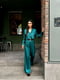 Зелений костюм-трійка: вільна сорочка, шорти та штани | 6816799 | фото 2