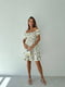 Біла сукня в квітковий принт з відкритими плечима | 6816865 | фото 5