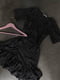 Чорна сукня-міні “на запах” у дрібний горошок | 6816874 | фото 4