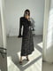 Чорна сукня-максі в квітковий принт із шнурівками з боків | 6816878 | фото 2