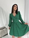 Зелена сукня А-силуету в квітковий принт | 6816910 | фото 3