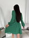 Зелена сукня А-силуету в квітковий принт | 6816910 | фото 6