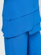 Синій костюм з крепу: туніка та штани | 6817042 | фото 7