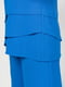 Синій костюм з крепу: туніка та штани | 6817042 | фото 8