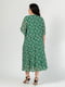 Зеленое шифоновое платье в цветочный принт | 6817057 | фото 6