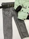 Сіро-зелений джинсовий костюм | 6817104 | фото 5
