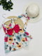 Сукня у квітковий принт з капелюшком | 6817106