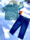 Синій джинсовий костюм: сорочка, штани | 6817107 | фото 5