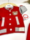 Червоний костюм: кофта на кнопках, штани | 6817185 | фото 3