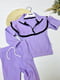 Фіолетовий костюм з рюшами | 6817199 | фото 3