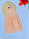 Сукня персикового кольору із джинсовим жакетом | 6817229 | фото 3