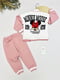 Рожевий костюм: бомбер, лонгслів, джогери | 6817252 | фото 3