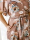 Сукня А-силуету в квітковий принт з рукавами-крильцями | 6819665 | фото 2