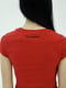 Бавовняна червона футболка з принтом | 6817294 | фото 4