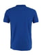 Синя футболка-поло з нашитим логотипом бренду | 6817326 | фото 2
