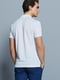 Біла футболка-поло з нашитим логотипом бренду | 6817328 | фото 2