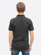 Чорна футболка-поло з логотипом бренду | 6817355 | фото 5