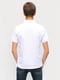 Біла футболка-поло з логотипом бренду | 6817357 | фото 3