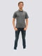 Сіра футболка-поло з технологією Dry Fit | 6817359