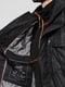 Вітрозахисна чорна куртка з наповнювачем Thinsulite | 6817369 | фото 3