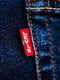 Сині прямі джинси середньої посадки | 6817383 | фото 7