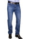Синие прямые джинсы средней посадки | 6817384 | фото 2