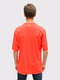 Хлопковая красная футболка с принтом | 6817422 | фото 3