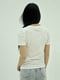 Хлопковая белая футболка с принтом | 6817429 | фото 3